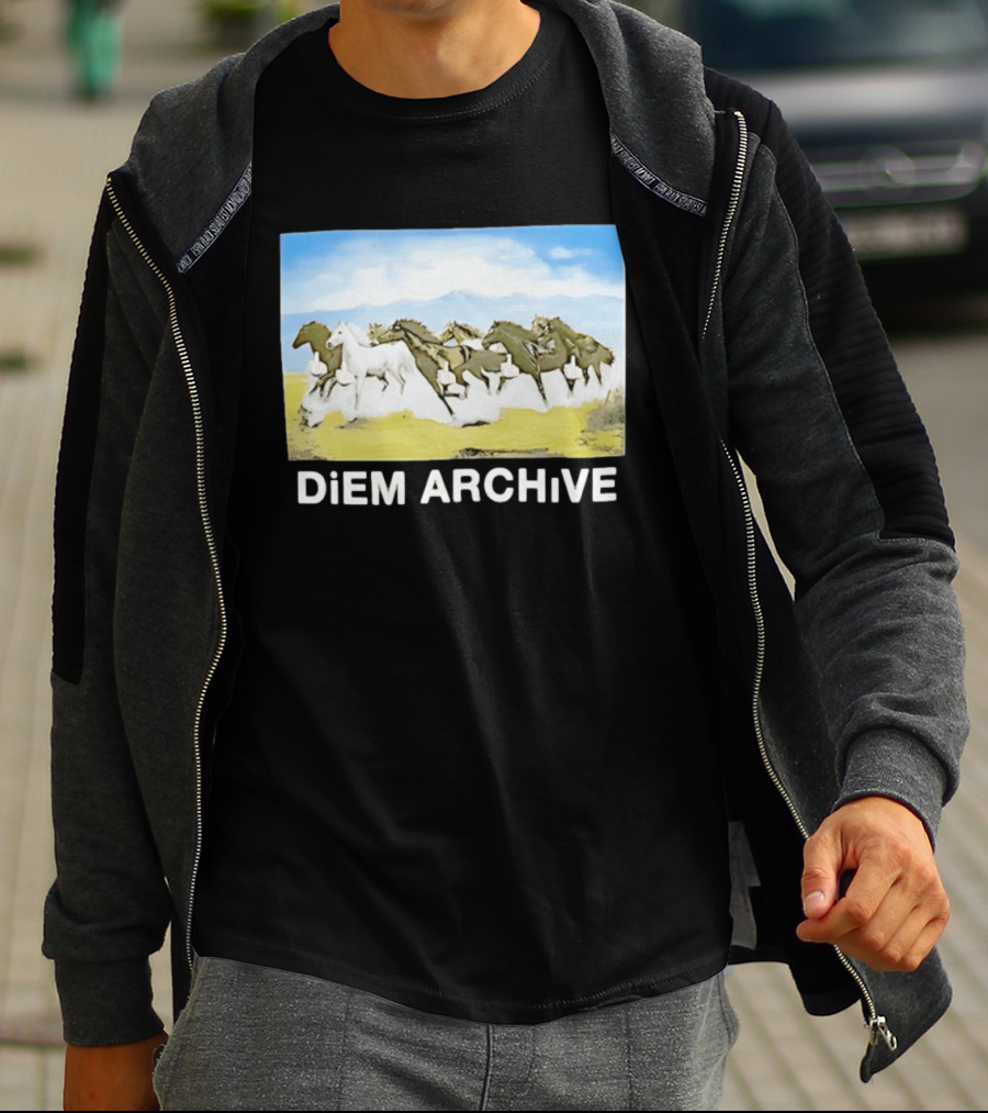 DiEM ARCHiVE Running Horses T-Shirt