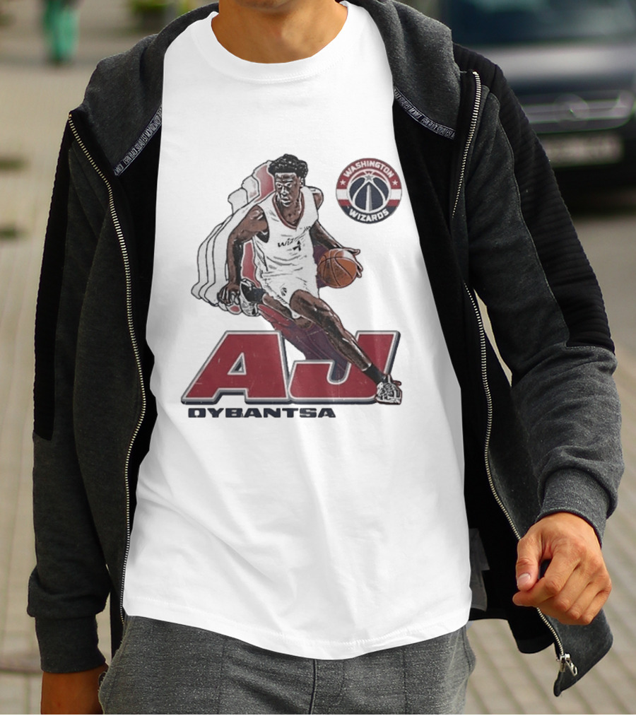 AJ Dybantsa Washington Wizards Basketball Star T-Shirt