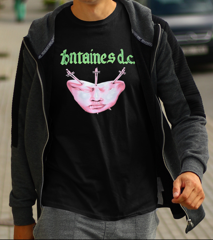 Fontaines DC Dagger Face Irish Post Punk Band T-Shirt
