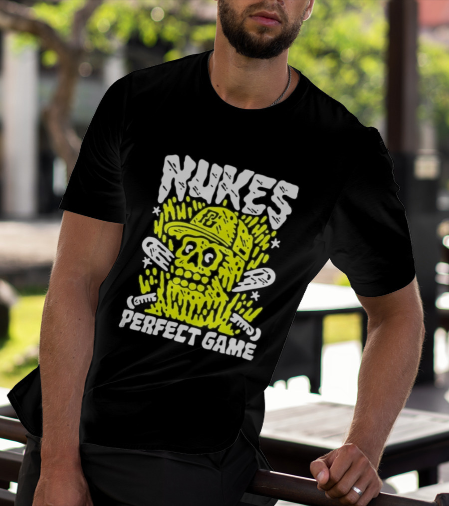 Nukes PC Skull Baseball Perfect Game T-Shirt