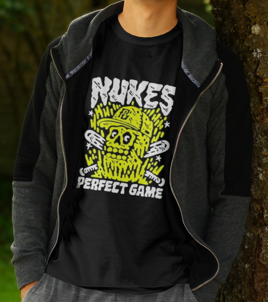 Nukes PC Skull Baseball Perfect Game T-Shirt