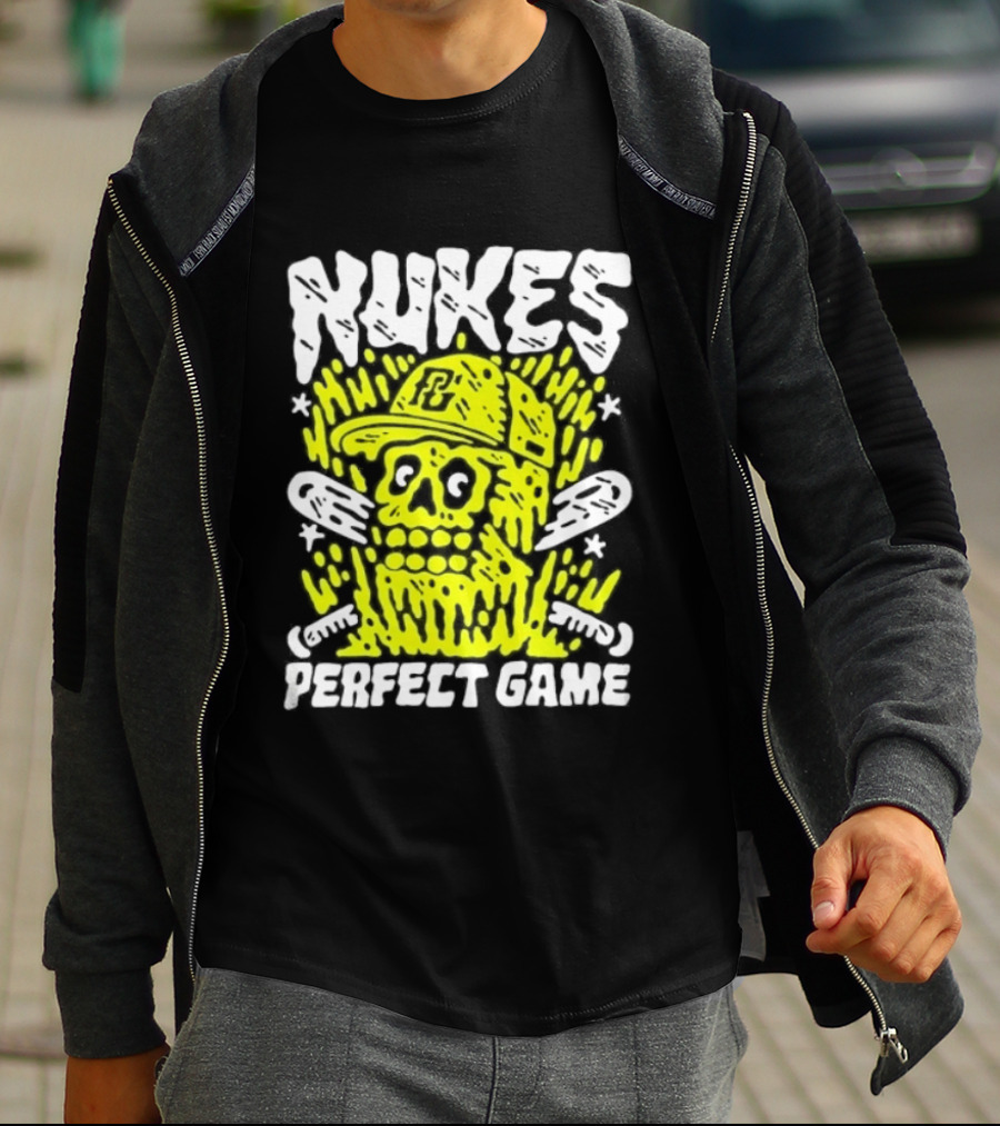 Nukes PC Skull Baseball Perfect Game T-Shirt