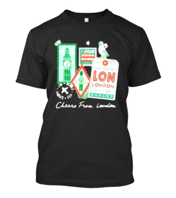 Philadelphia Eagles Destination London 101126 Cheers London T-Shirt