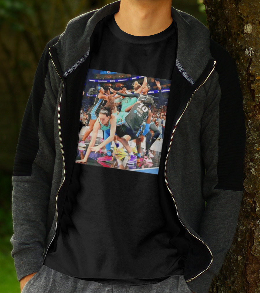 WNBA Action Howard 10 Brooklyn 35 AT&T Basketball Game T-Shirt
