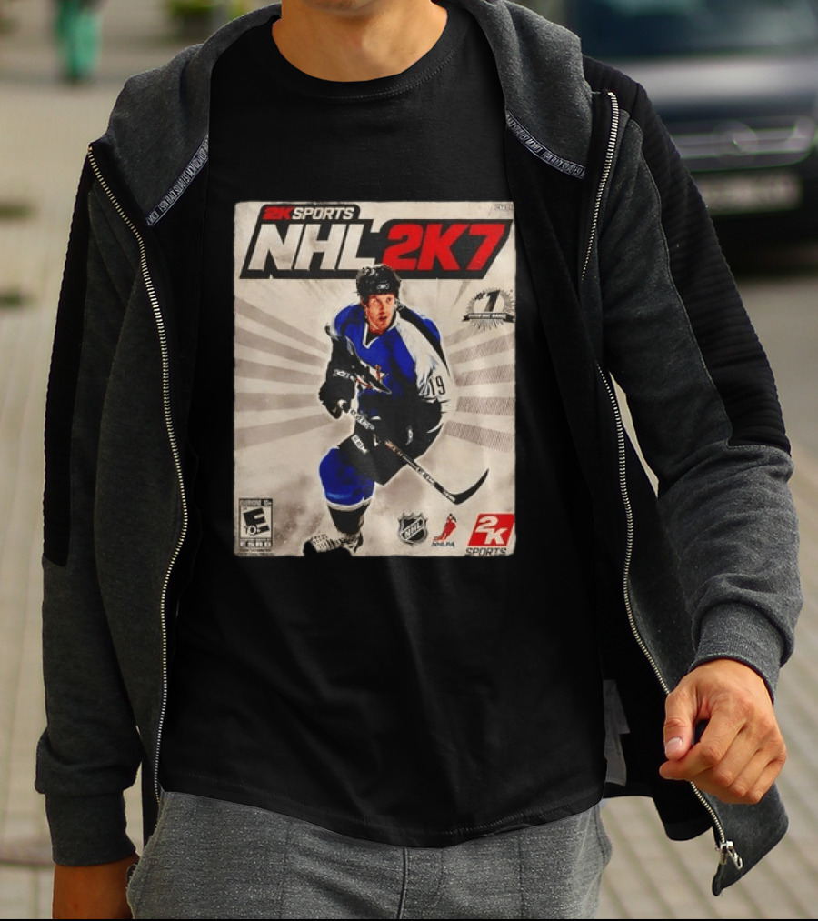 2K Sports NHL 2K7 Joe Thornton 19 Rated Number 1 NHL Game 2007 T-Shirt
