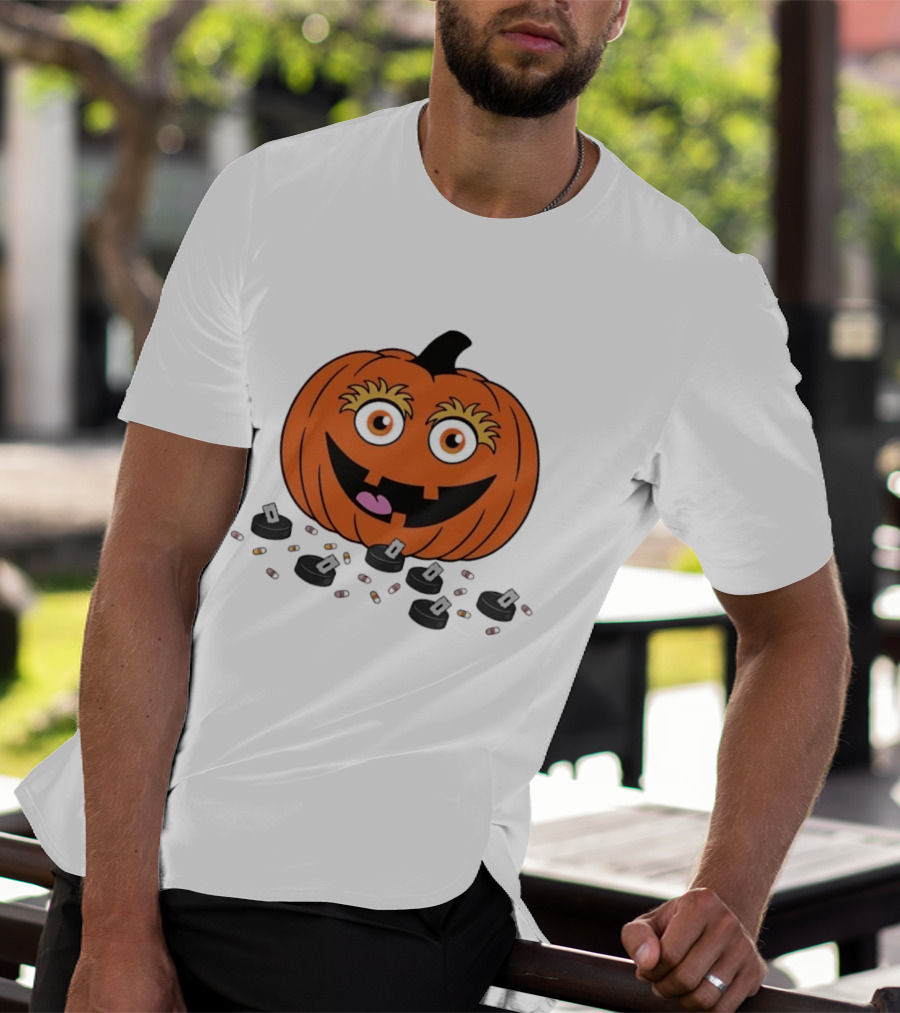 Gritty Philadelphia Flyers Pumpkin Halloween Jack O' Lantern Hockey T-Shirt