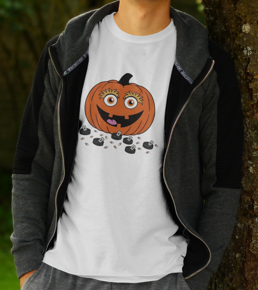 Gritty Philadelphia Flyers Pumpkin Halloween Jack O' Lantern Hockey T-Shirt