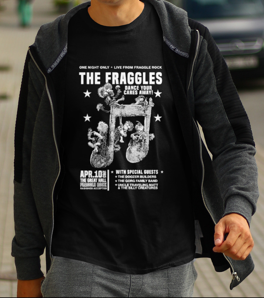 Live From Fraggle Rock The Fraggles Dance Your Cares Away One Night Only T-Shirt