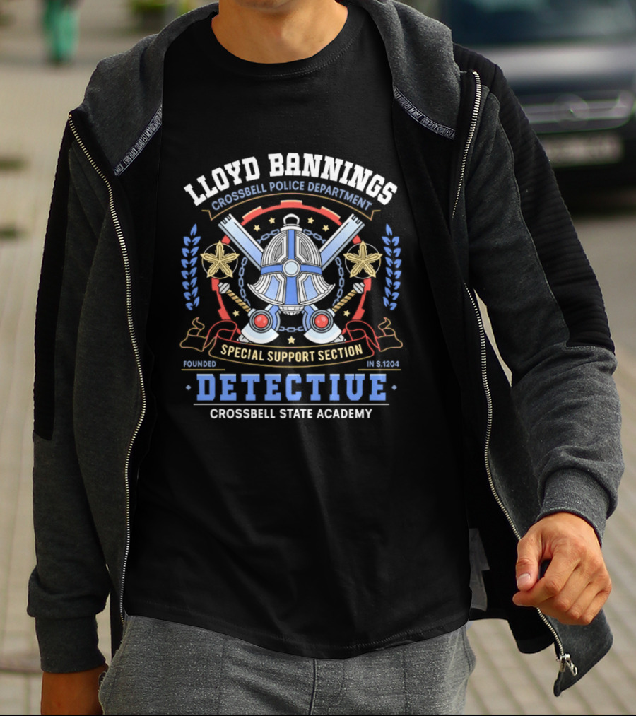 Lloyd Bannings Crossbell Police Department Special Support Section Detective Crossbell State Academy T-Shirt