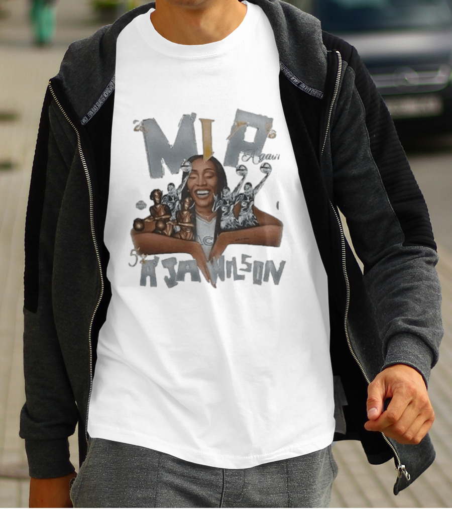 MVP A'ja Wilson Las Vegas Aces 2026 WNBA Champions Celebration T-Shirt