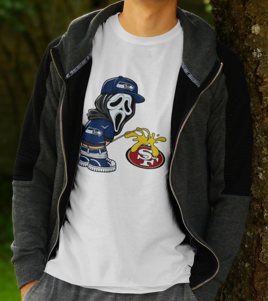 Seattle Seahawks Ghostface Fan Rivalry With San Francisco 49ers T-Shirt