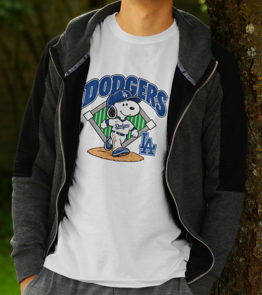 Snoopy Baseball Los Angeles Dodgers MLB Take October T-Shirt