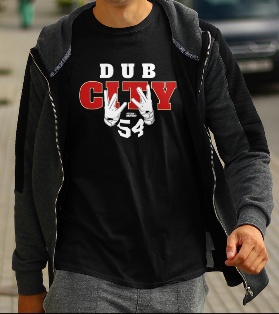 Fred Warner 54 San Francisco 49ers Dub City Hand Signs T-Shirt