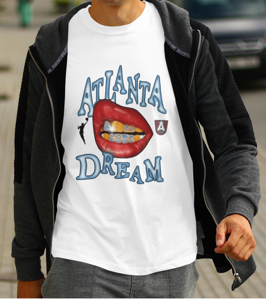 Atlanta Dream WNBA Basketball Lips T-Shirt