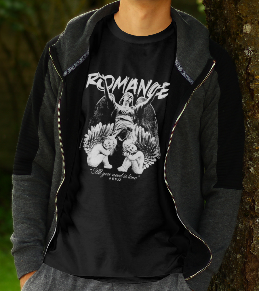 Romance All You Need Is Love Angel Cherub Rfuz T-Shirt