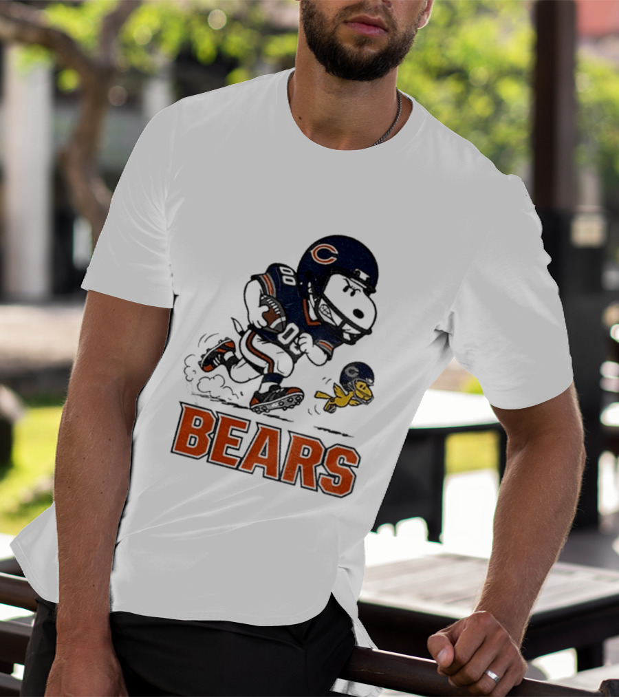 Chicago Bears Snoopy And Woodstock Football Team Fan T-Shirt