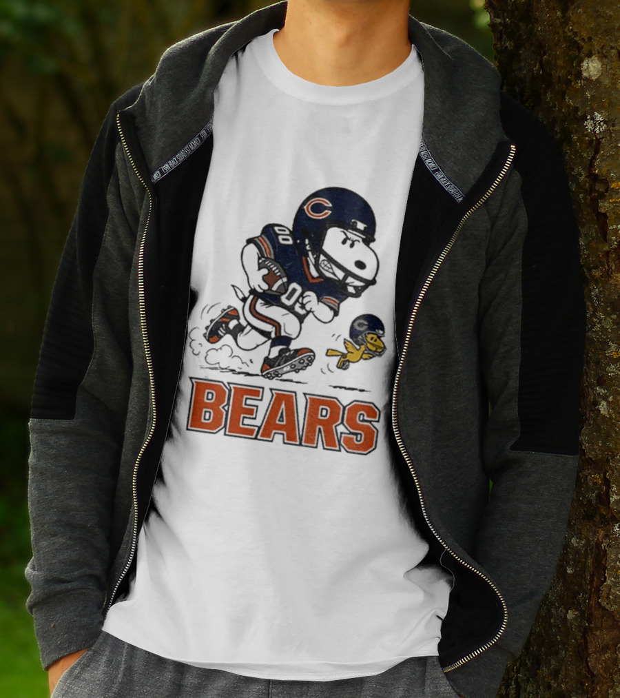 Chicago Bears Snoopy And Woodstock Football Team Fan T-Shirt