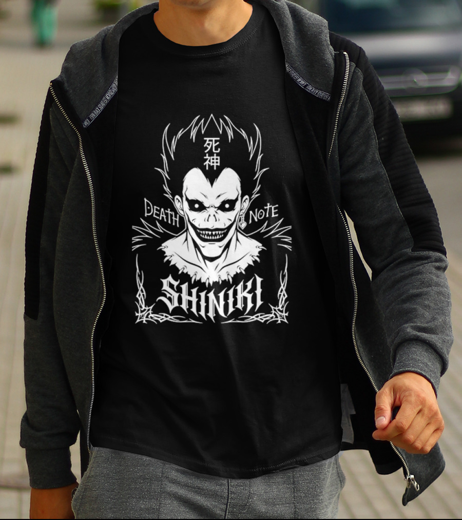 Ryuk Death Note Shinigami Anime Manga Kanji T-Shirt