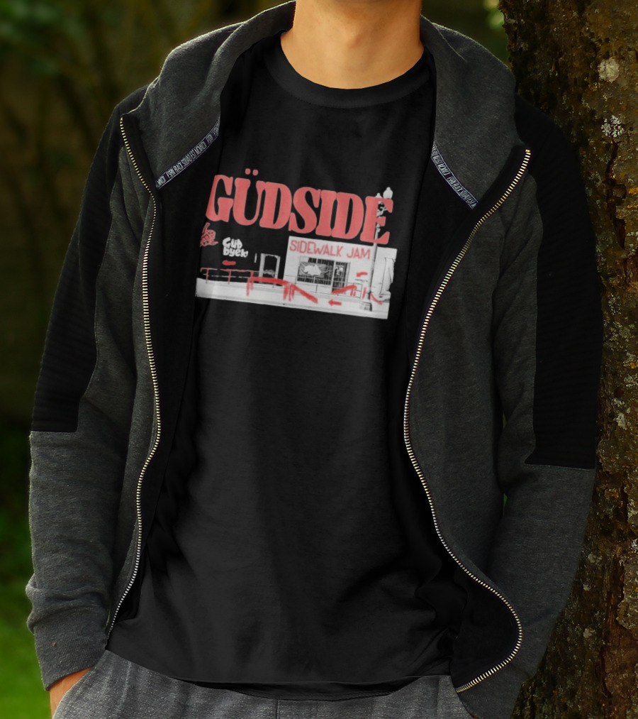 Güdside Sidewalk Jam Güd Byek Skateboard Street T-Shirt
