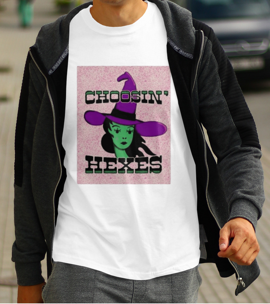 Choosin' Hexes Witch Halloween Magic Spooky T-Shirt