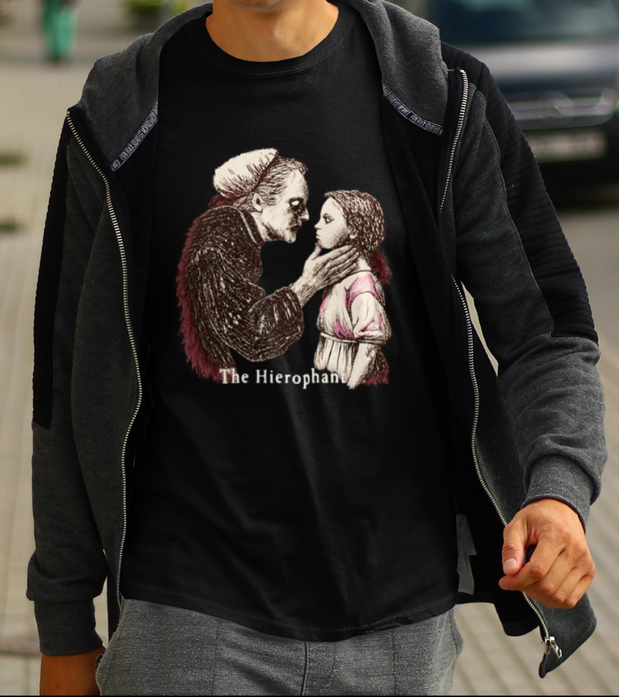 Hierophant Tarot Card Occult Esoteric Divination T-Shirt