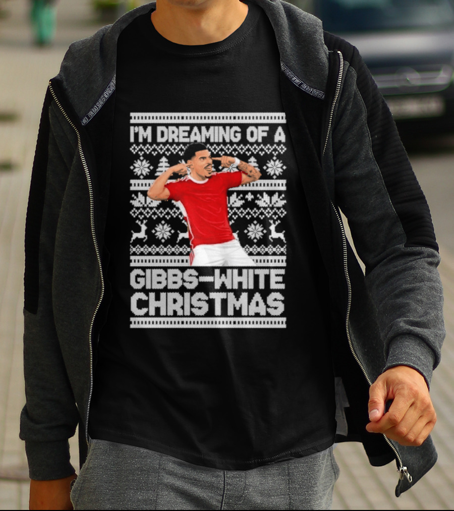 I'm Dreaming Of A Gibbs White Christmas Festive Knit T-Shirt