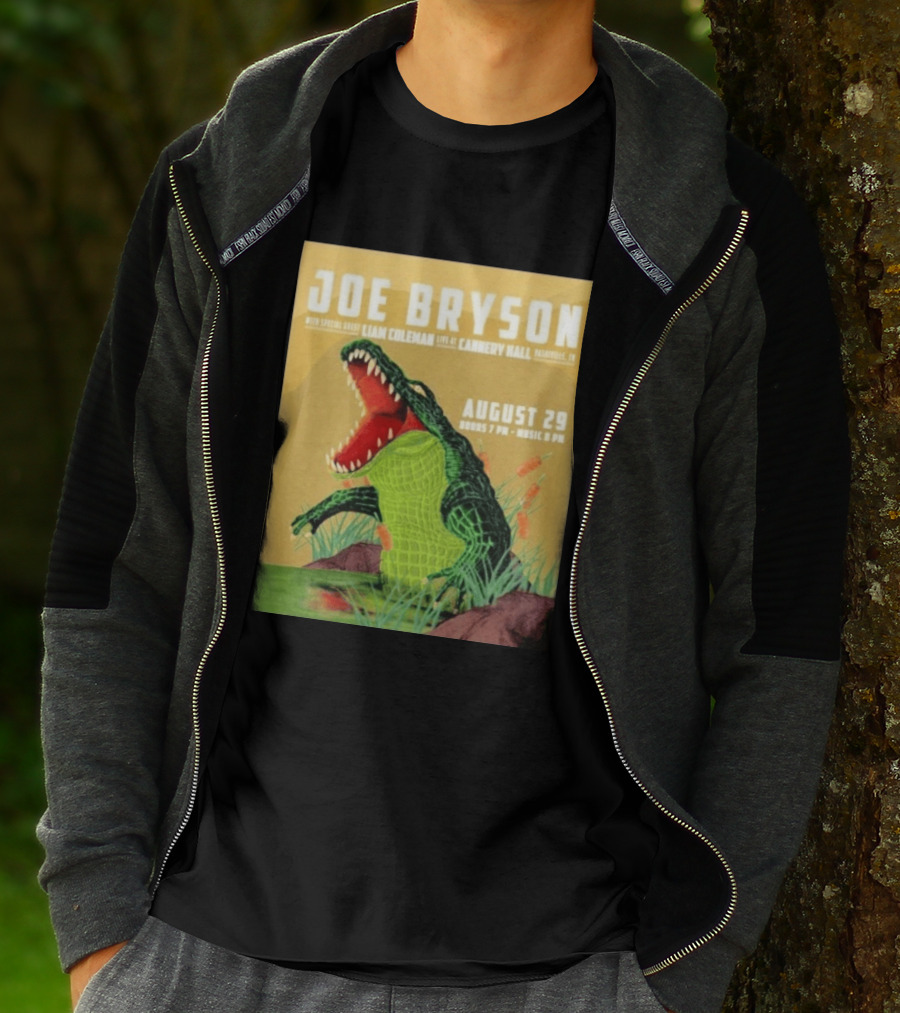 Joe Bryson With Special Guest Liam Coleman Live At Cannery Hall Nashville August 29 Crocodile T-Shirt