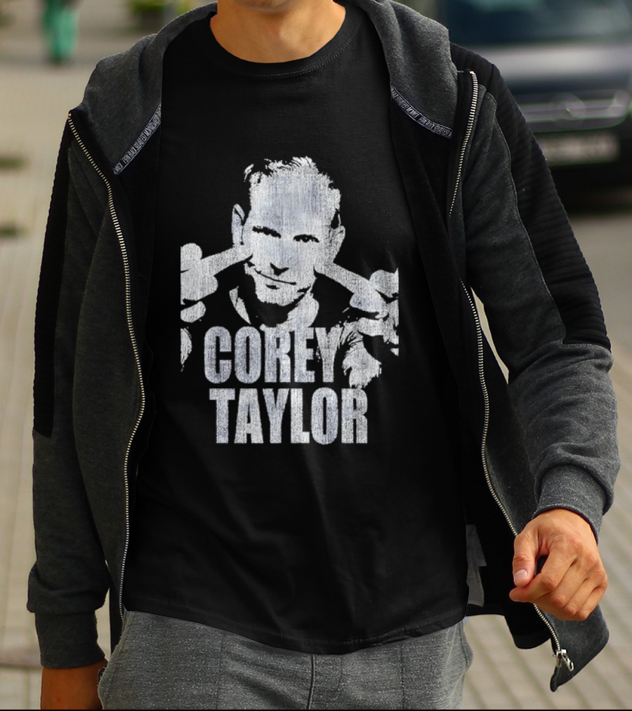 Corey Taylor Distressed Slipknot Masked Pose T-Shirt