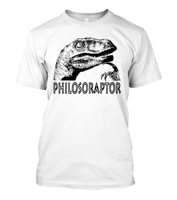 Philosoraptor Dinosaur Philosophy Meme T-Shirt