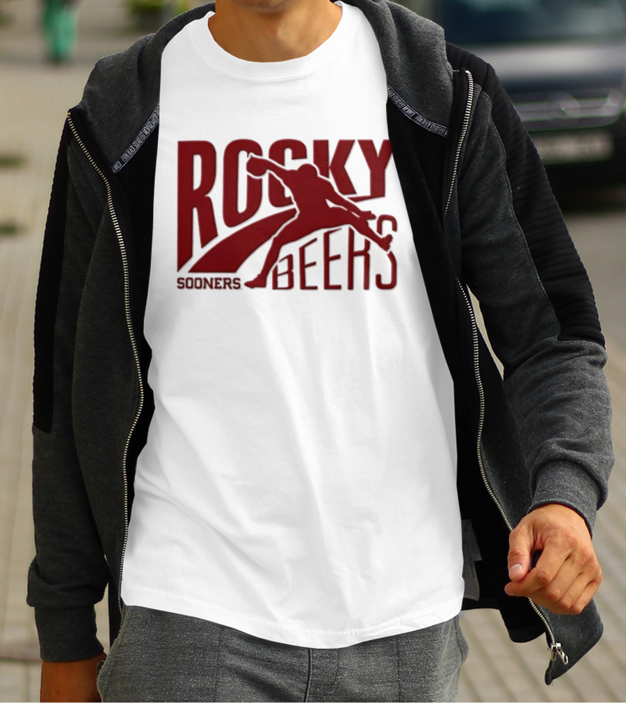 Rocky Beers Sooners Football Oklahoma Fan T-Shirt