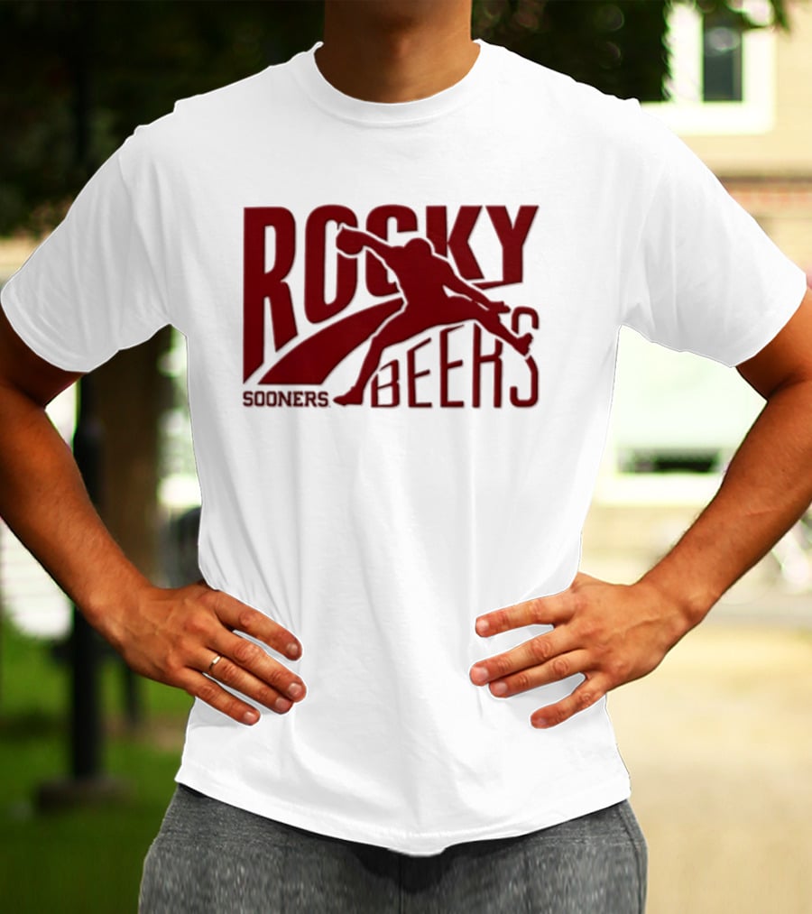 Rocky Beers Sooners Football Oklahoma Fan T-Shirt