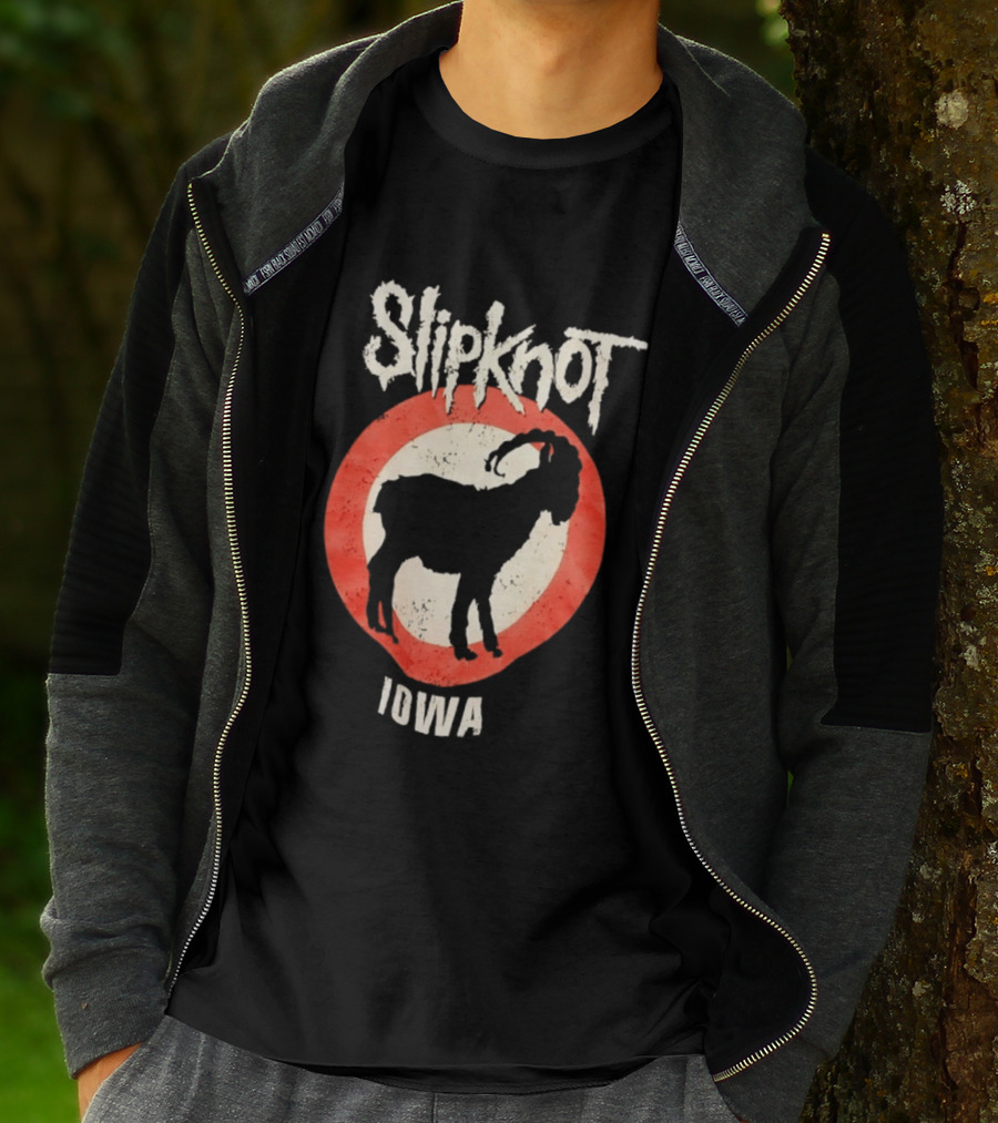 Slipknot Iowa Distressed Goat Heavy Metal T-Shirt