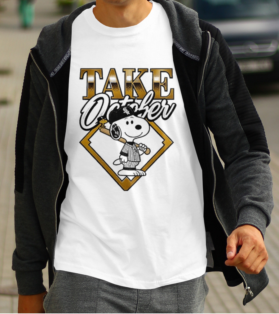 Snoopy Chicago White Sox Take October MLB Baseball T-Shirt