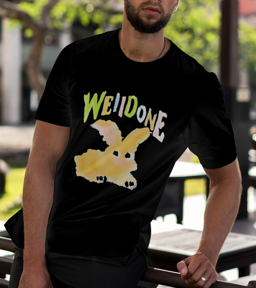We11done Colorful Bunny Rabbit Fashion Playful Pastel Aesthetic T-Shirt