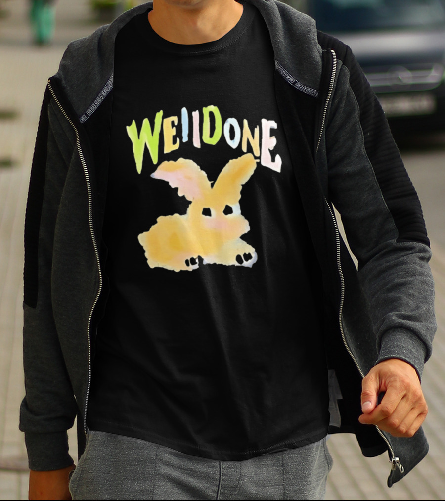 We11done Colorful Bunny Rabbit Fashion Playful Pastel Aesthetic T-Shirt