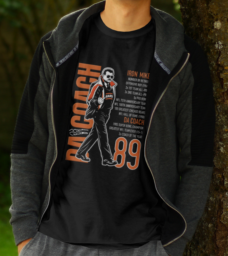Mike Ditka Da Coach Iron Mike 1985 Super Bowl Champion Greatest NFL Team 89 T-Shirt