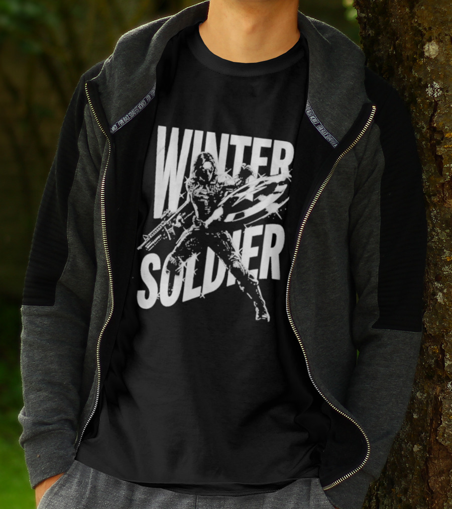 Winter Soldier Bucky Barnes Iconic Superhero T-Shirt