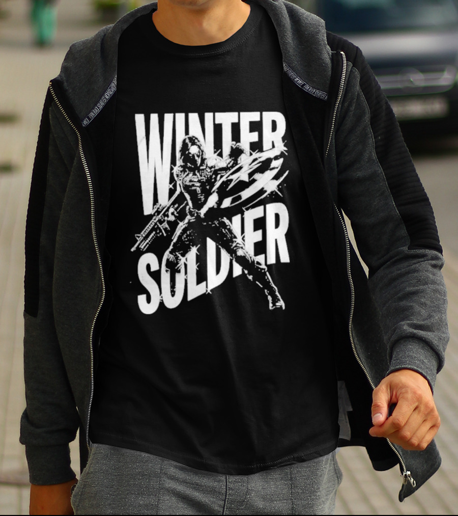 Winter Soldier Bucky Barnes Iconic Superhero T-Shirt