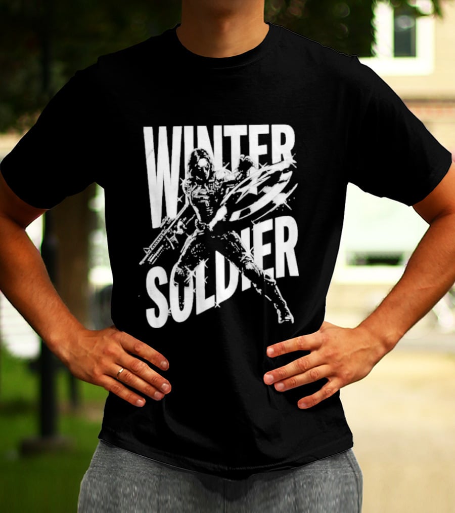 Winter Soldier Bucky Barnes Iconic Superhero T-Shirt