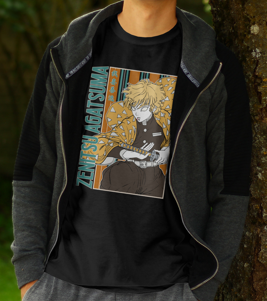 Zenitsu Agatsuma Kimetsu No Yaiba Demon Slayer T-Shirt