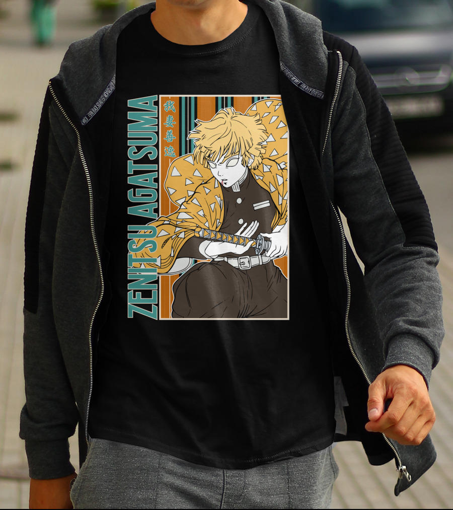 Zenitsu Agatsuma Kimetsu No Yaiba Demon Slayer T-Shirt