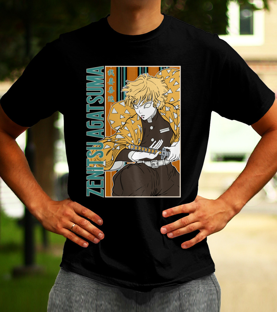 Zenitsu Agatsuma Kimetsu No Yaiba Demon Slayer T-Shirt