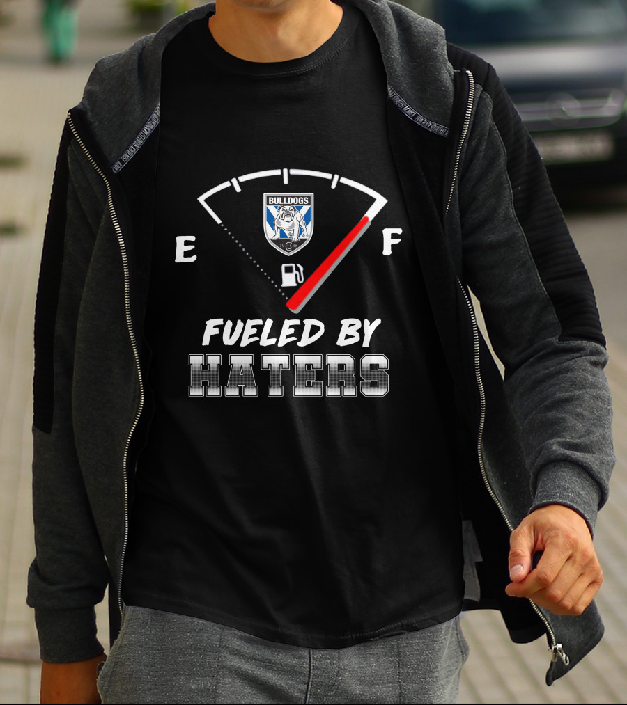 Canterbury Bulldogs Fueled By Haters Fuel Gauge T-Shirt