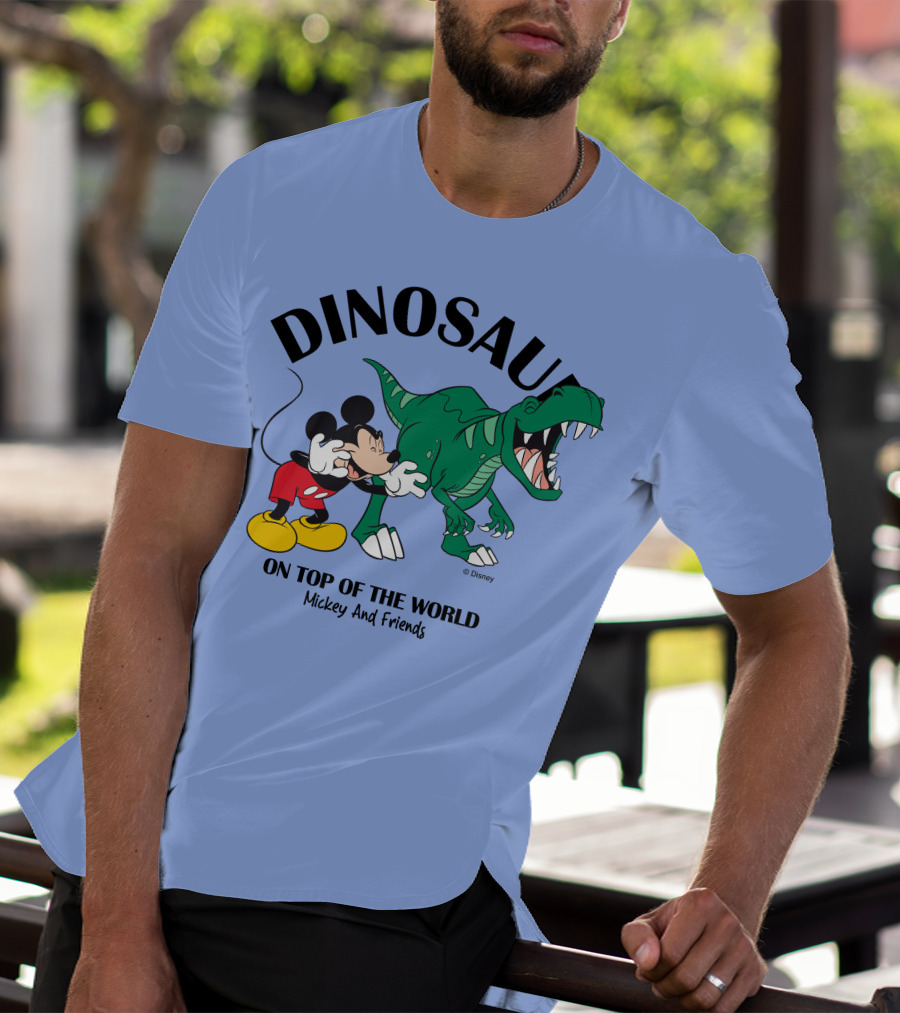 DINOSAUR On Top Of The World Mickey And Friends T-Shirt