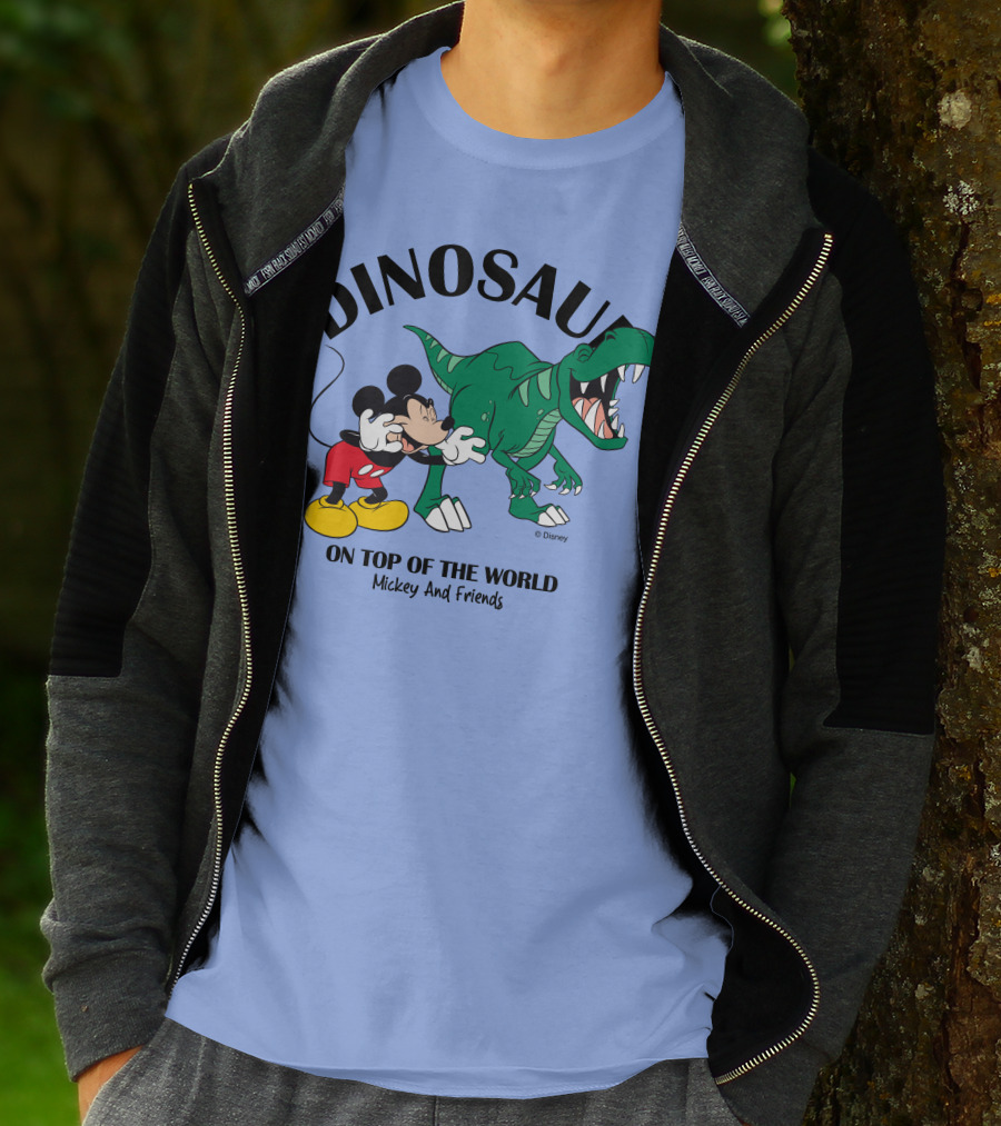 DINOSAUR On Top Of The World Mickey And Friends T-Shirt