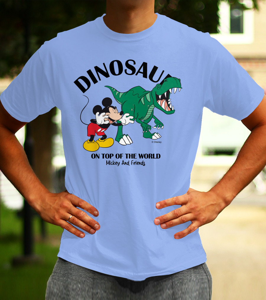 DINOSAUR On Top Of The World Mickey And Friends T-Shirt