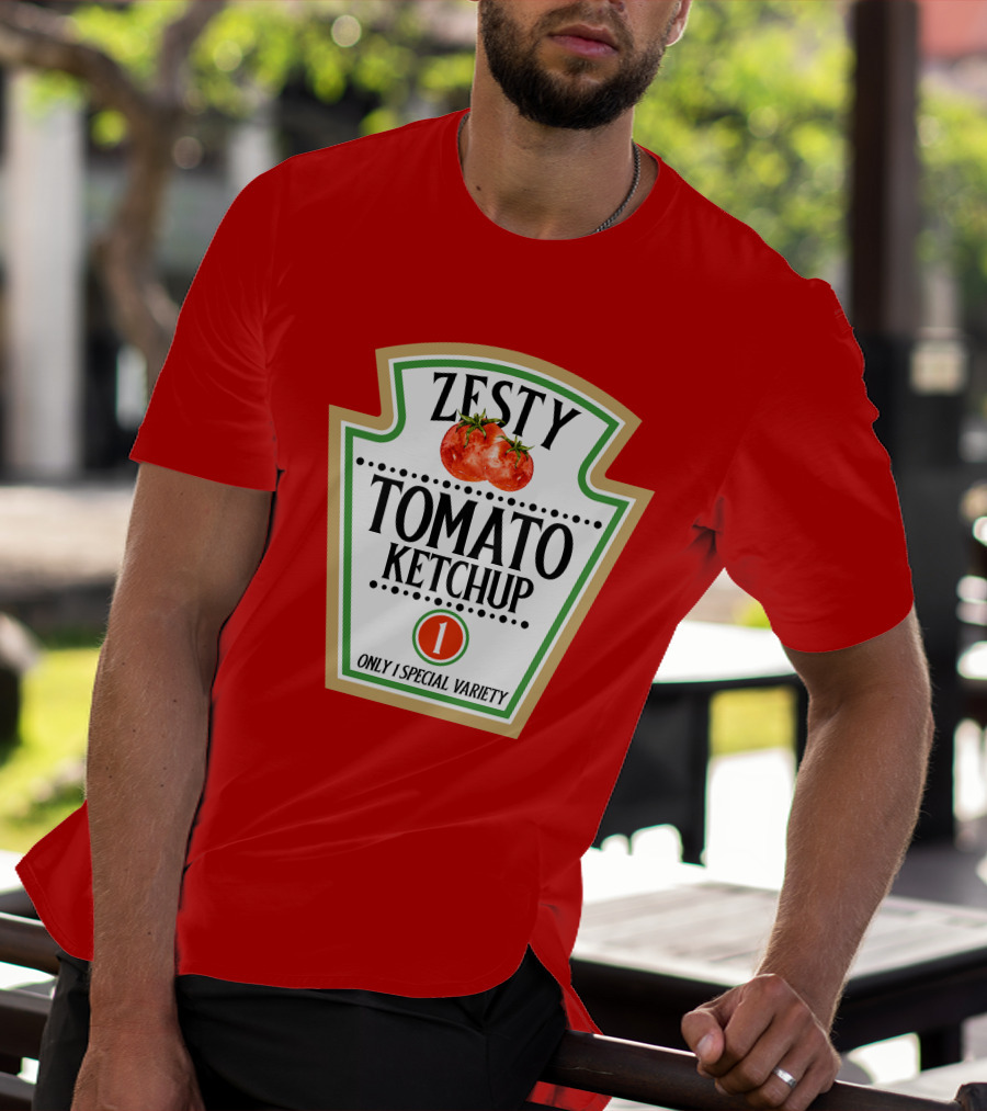 Zesty Tomato Ketchup Only 1 Special Variety Funny Halloween Costumes Group Set T-Shirt