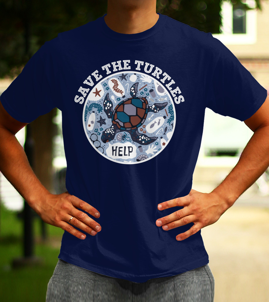 Save The Turtles Help Ocean Animal Rescue Campaign T-Shirt