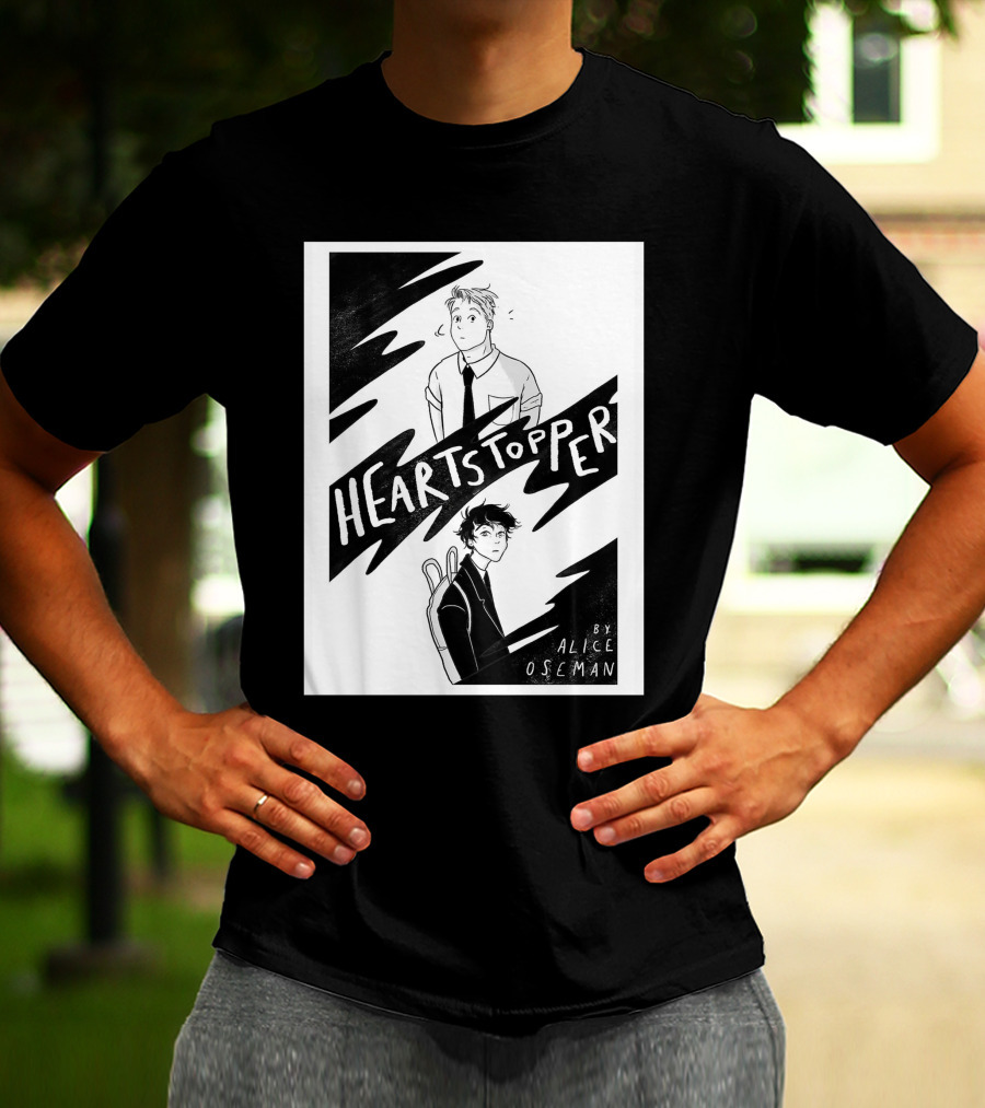 Heartstopper By Alice Oseman Solitaire Co UK Frances Janvi3r Graphic Novel Cover T-Shirt
