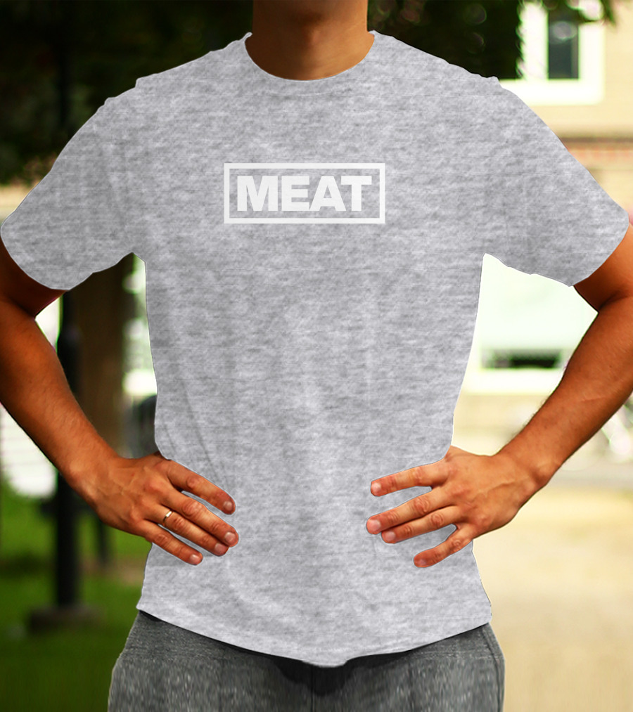 MEAT Pawan Lapborisuth Minimalist Typography T-Shirt